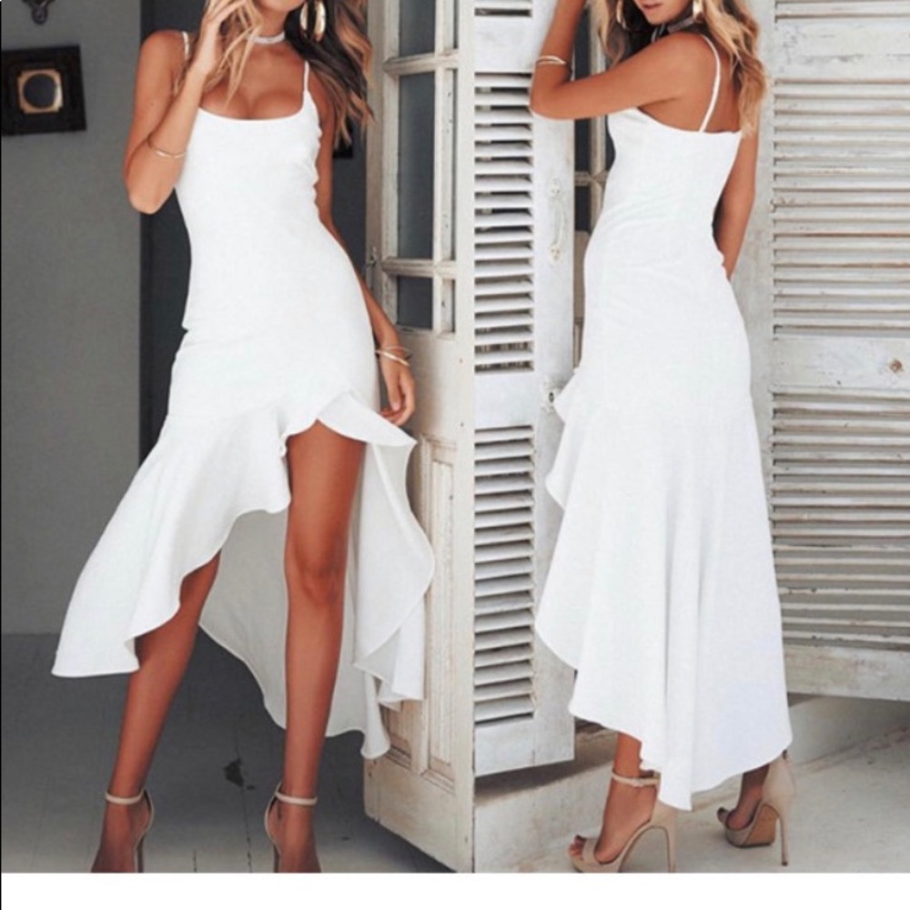 Sexy ruffled dress